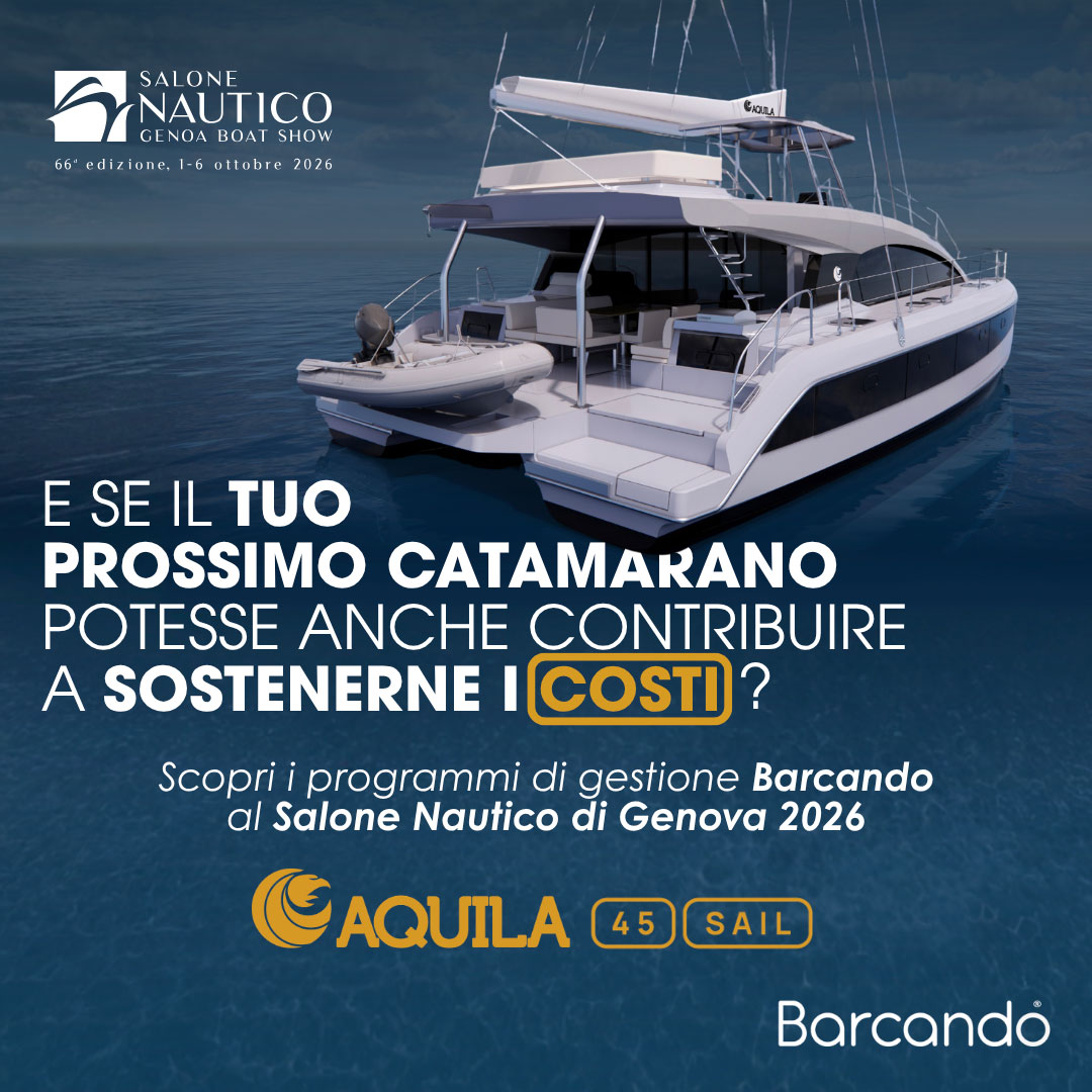Aquila 45 Sail: Barcando lancia a Genova il programma di gestione per il nuovo catamarano a vela