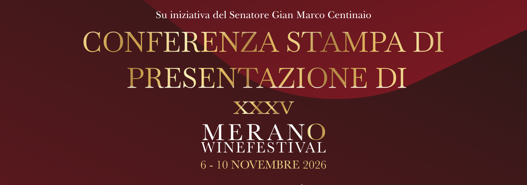 Il 7 ottobre la conferenza stampa del 35° Merano WineFestival al Senato — Foto: ufficio stampa smstudio | media & communication