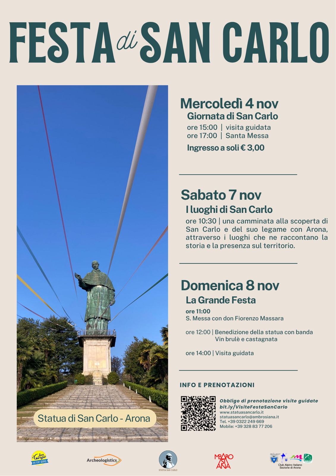 Ad Arona una settimana di eventi per la festa di San Carlo Borromeo — Foto: ufficio stampa Ufficio stampa Archeologistics